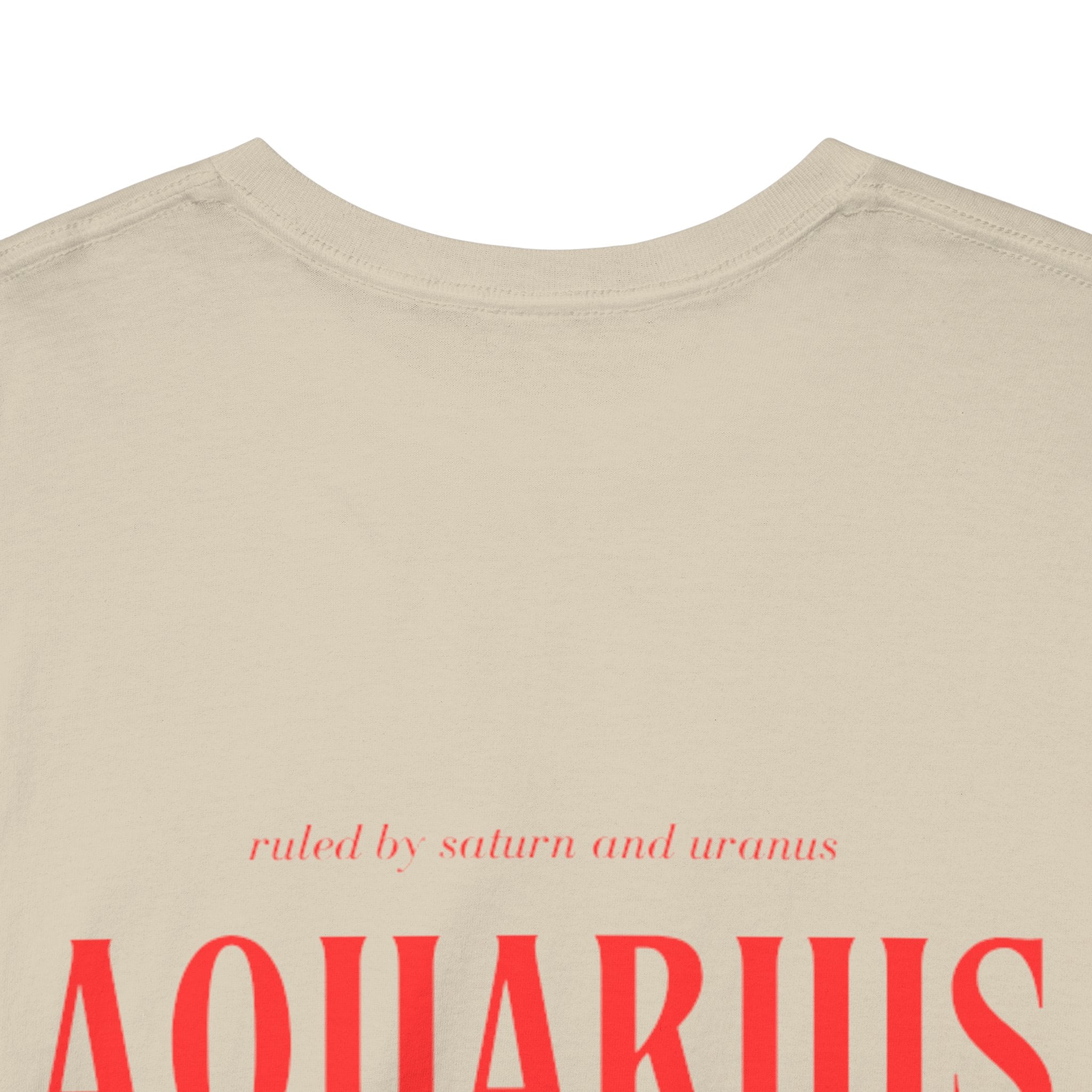 Aquarius Horoscope Tee | Unisex Heavy Cotton T-Shirt