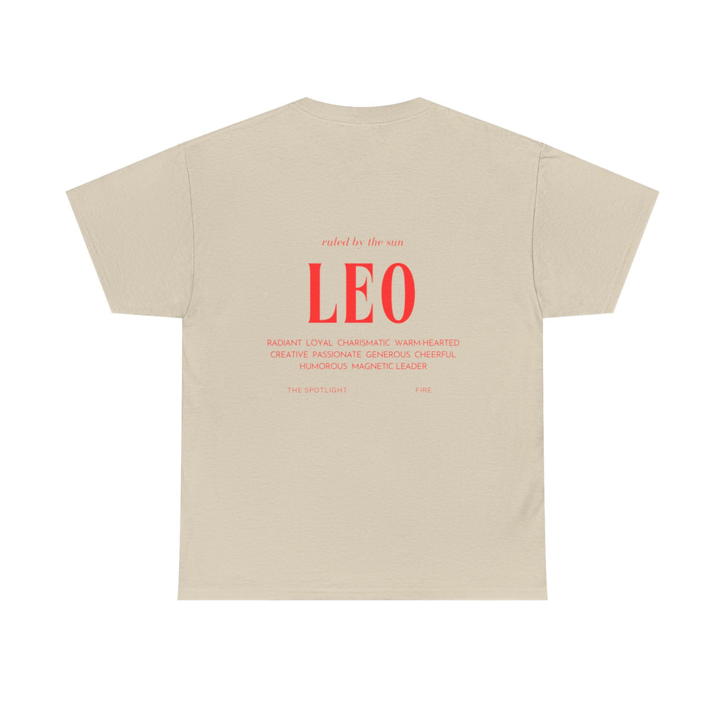 Leo Horoscope Tee | Unisex Heavy Cotton T-Shirt