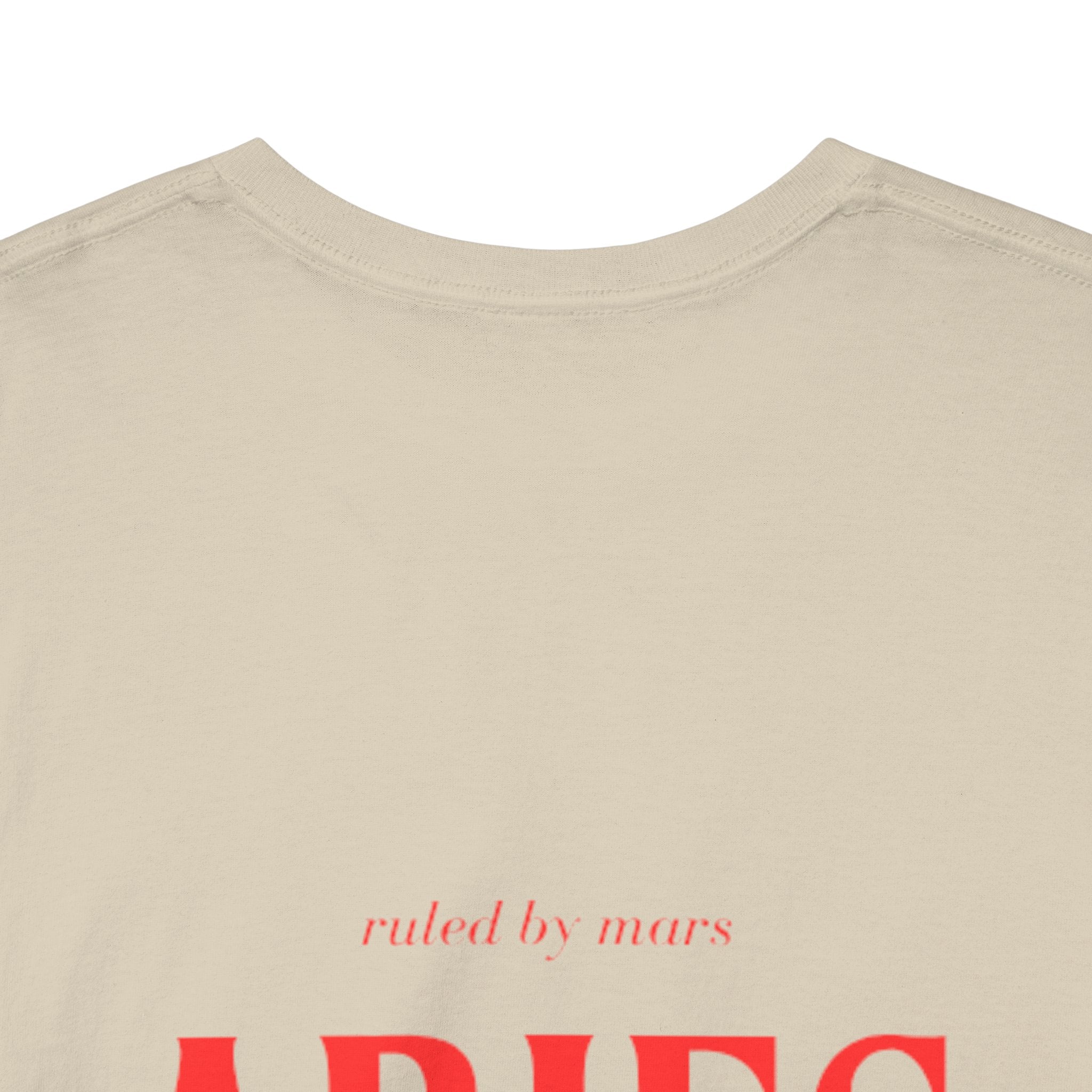 Aries Horoscope Tee | Unisex Heavy Cotton T-Shirt