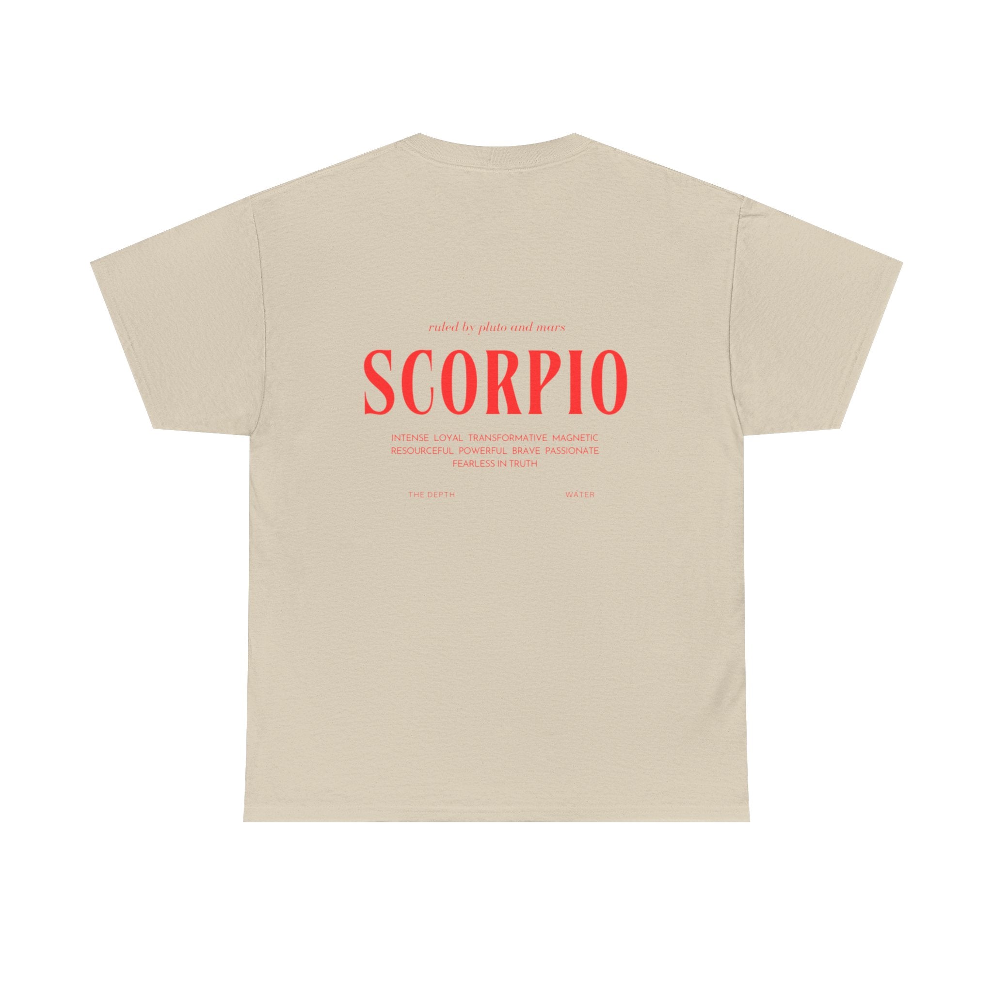 Scorpio Horoscope Tee | Unisex Heavy Cotton T-Shirt