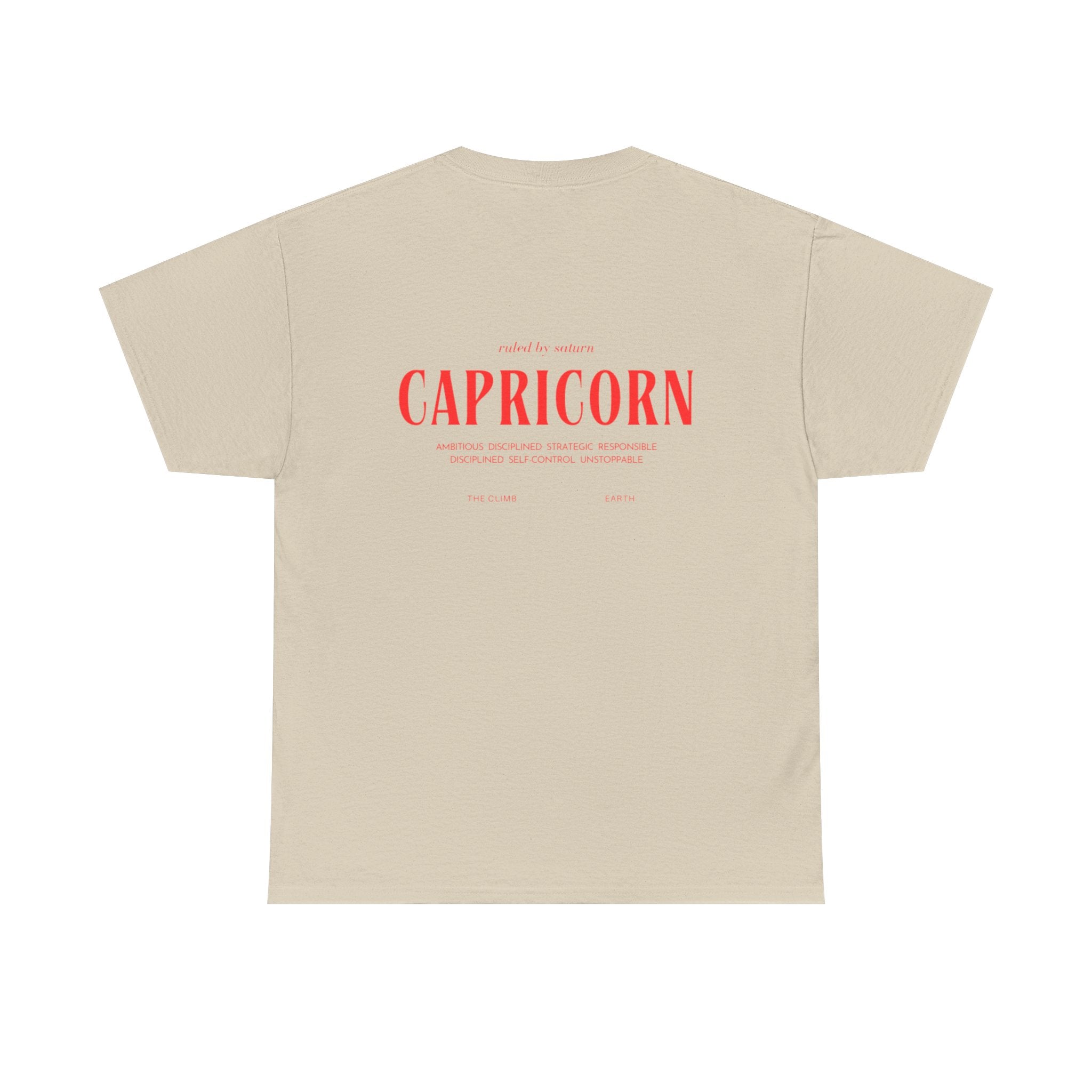 Capricorn Horoscope Tee | Unisex Heavy Cotton T-Shirt