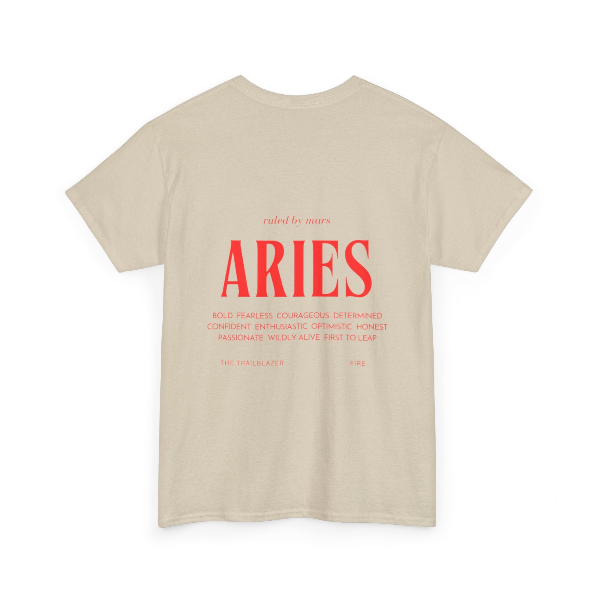 Aries Horoscope Tee | Unisex Heavy Cotton T-Shirt