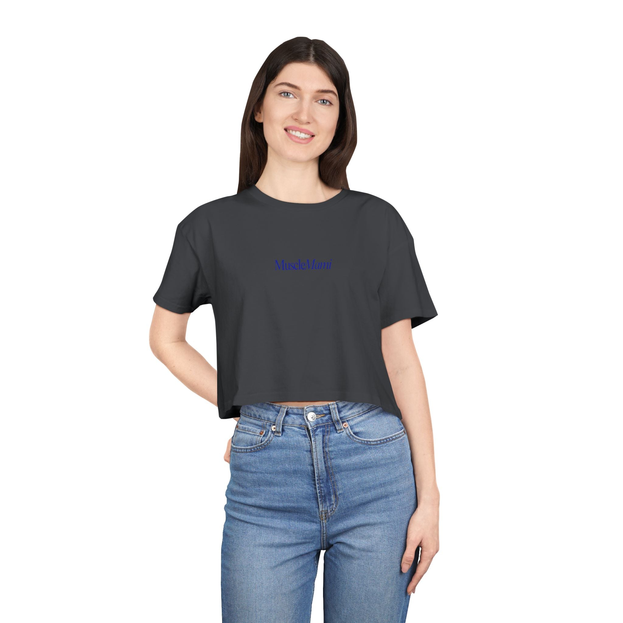 MuscleMami Women's Crop Tee | Cropped T-Shirt