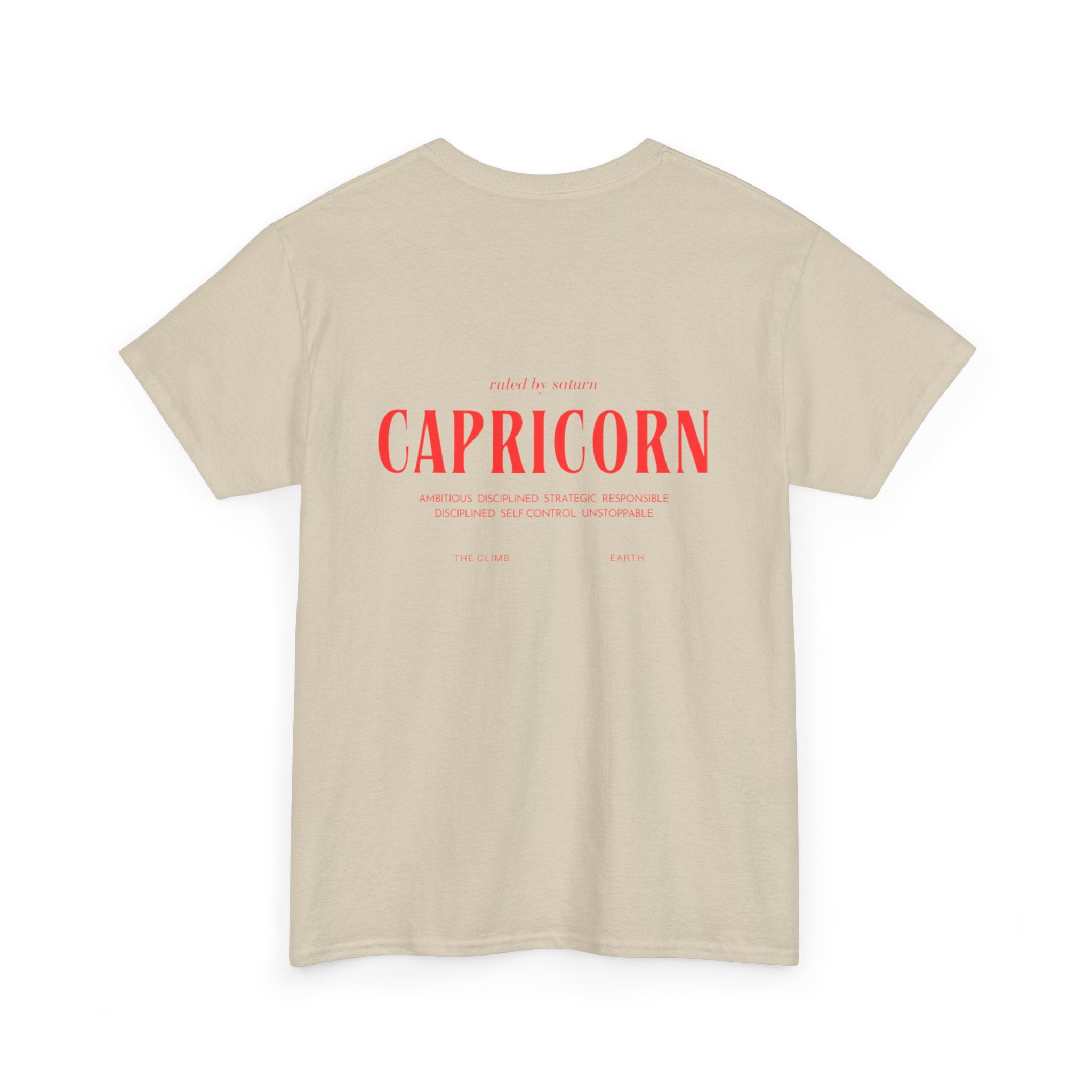 Capricorn Horoscope Tee | Unisex Heavy Cotton T-Shirt