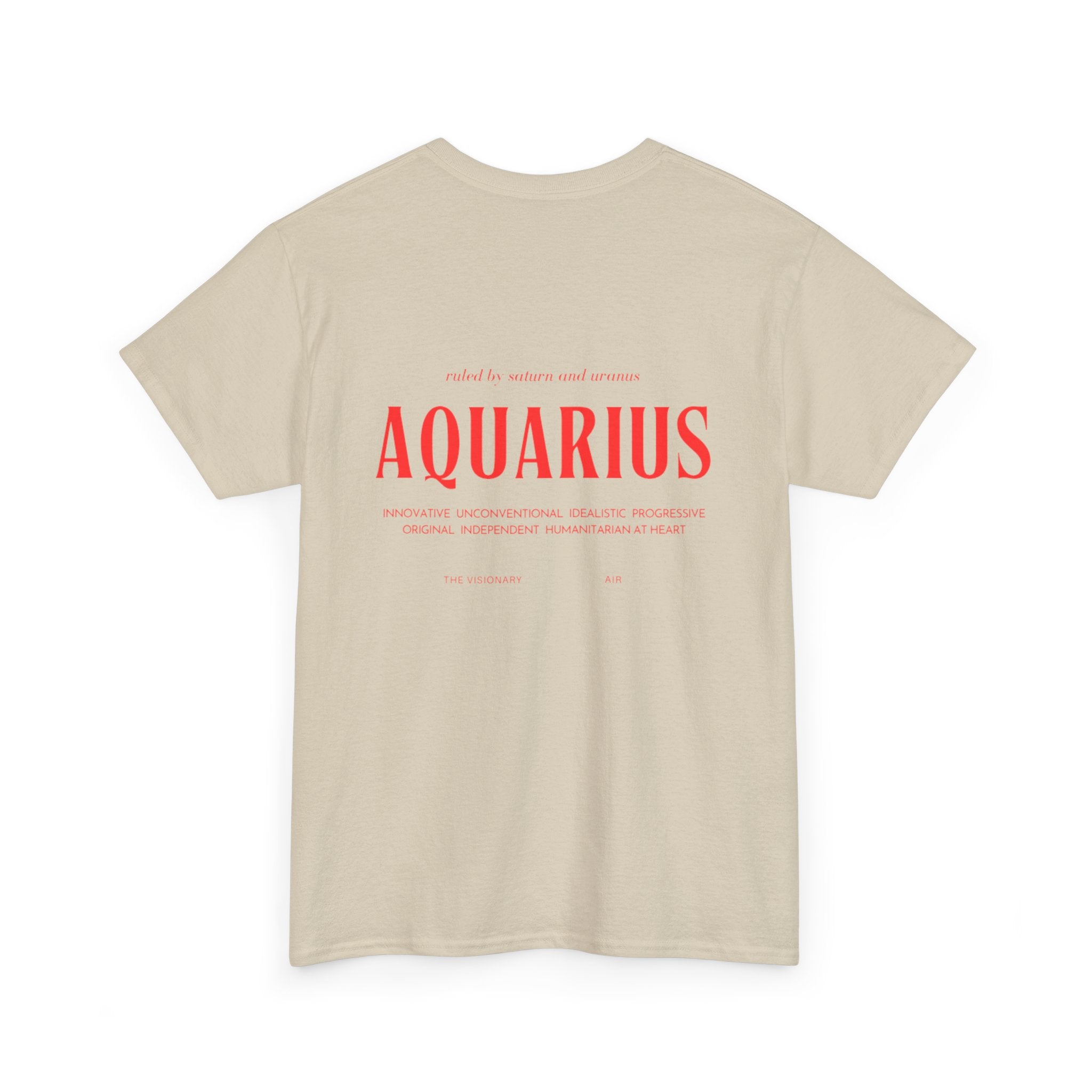 Aquarius Horoscope Tee | Unisex Heavy Cotton T-Shirt