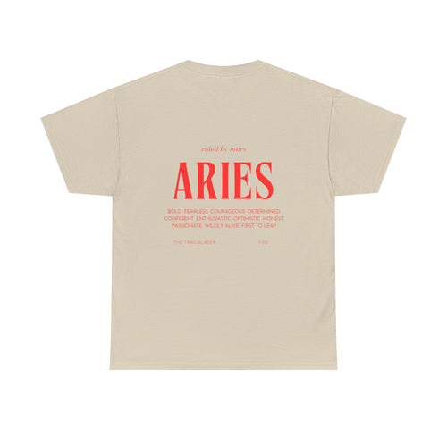 Aries Horoscope Tee | Unisex Heavy Cotton T-Shirt