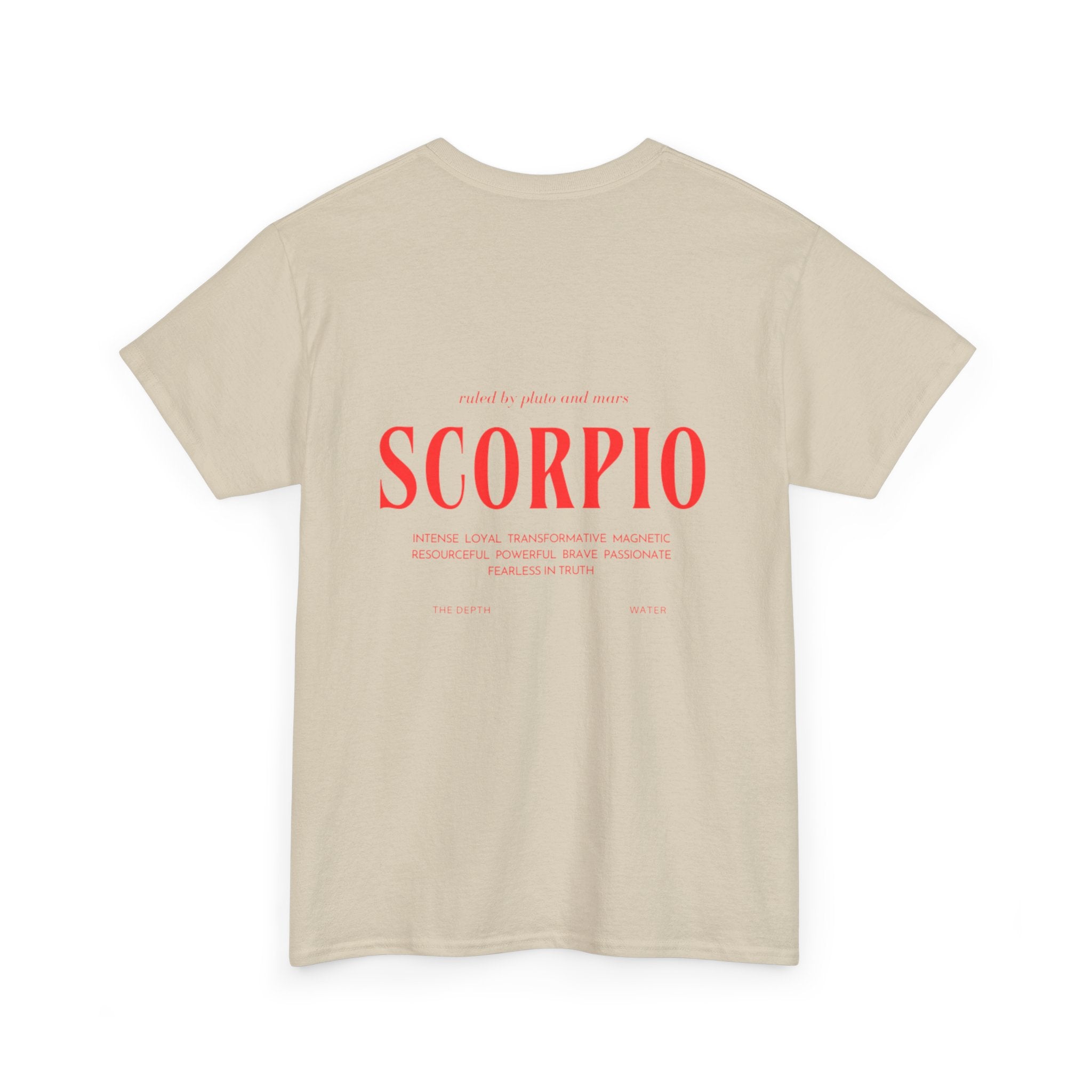 Scorpio Horoscope Tee | Unisex Heavy Cotton T-Shirt